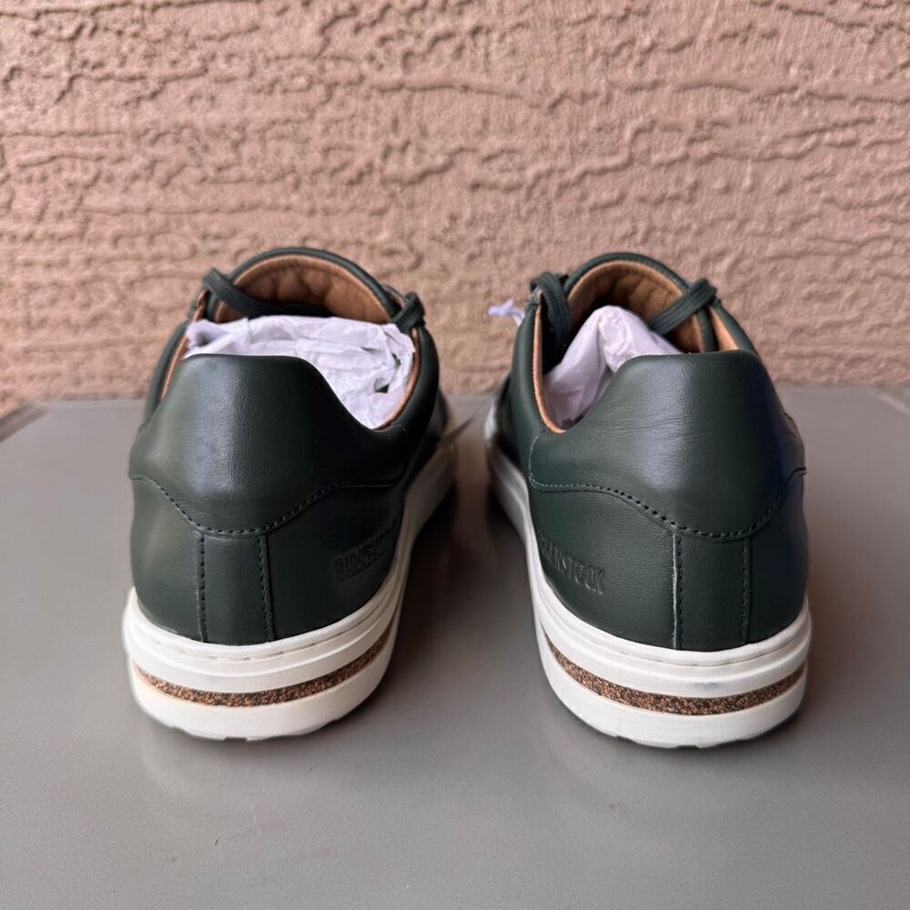 NEW Birkenstock Bend Low Thyme Green Leather Sneakers Womens 41EU or 10US Narrow - Picture 4 of 12